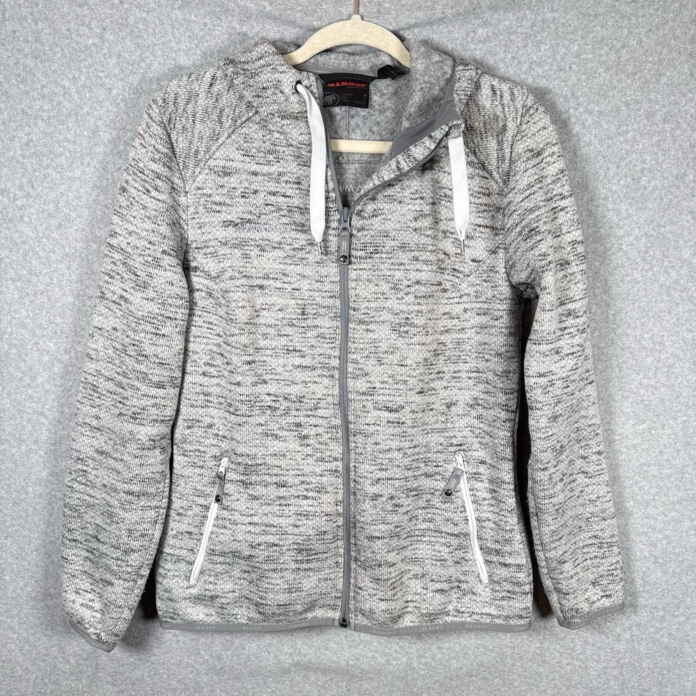 Mammut jacket womens medium gray fleece zip up